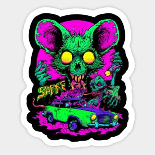 Green Monster RatFink Sticker